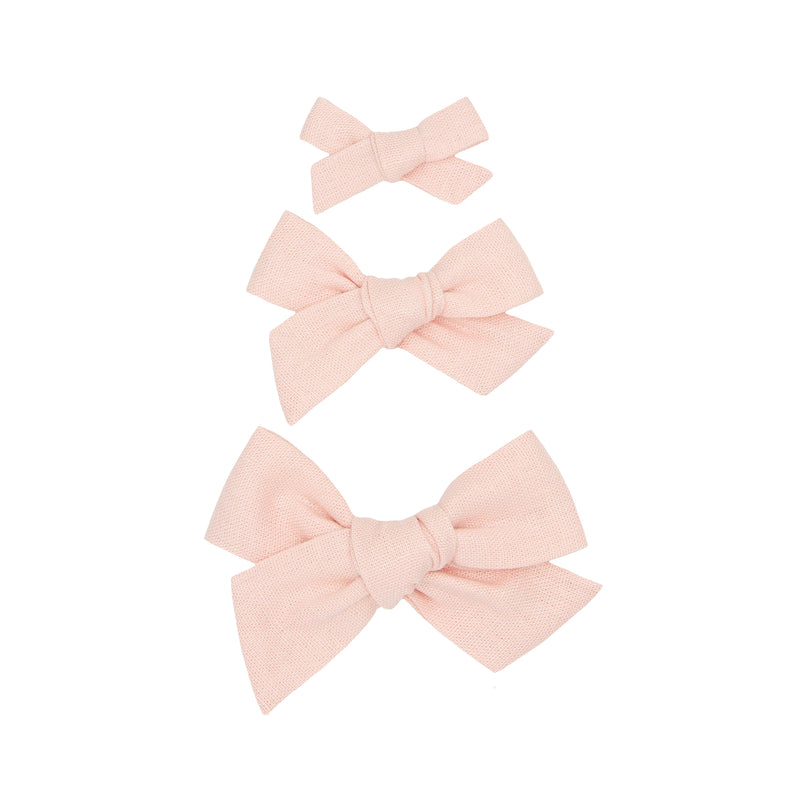 Linen Bow 3 Pack: Ballet Clips