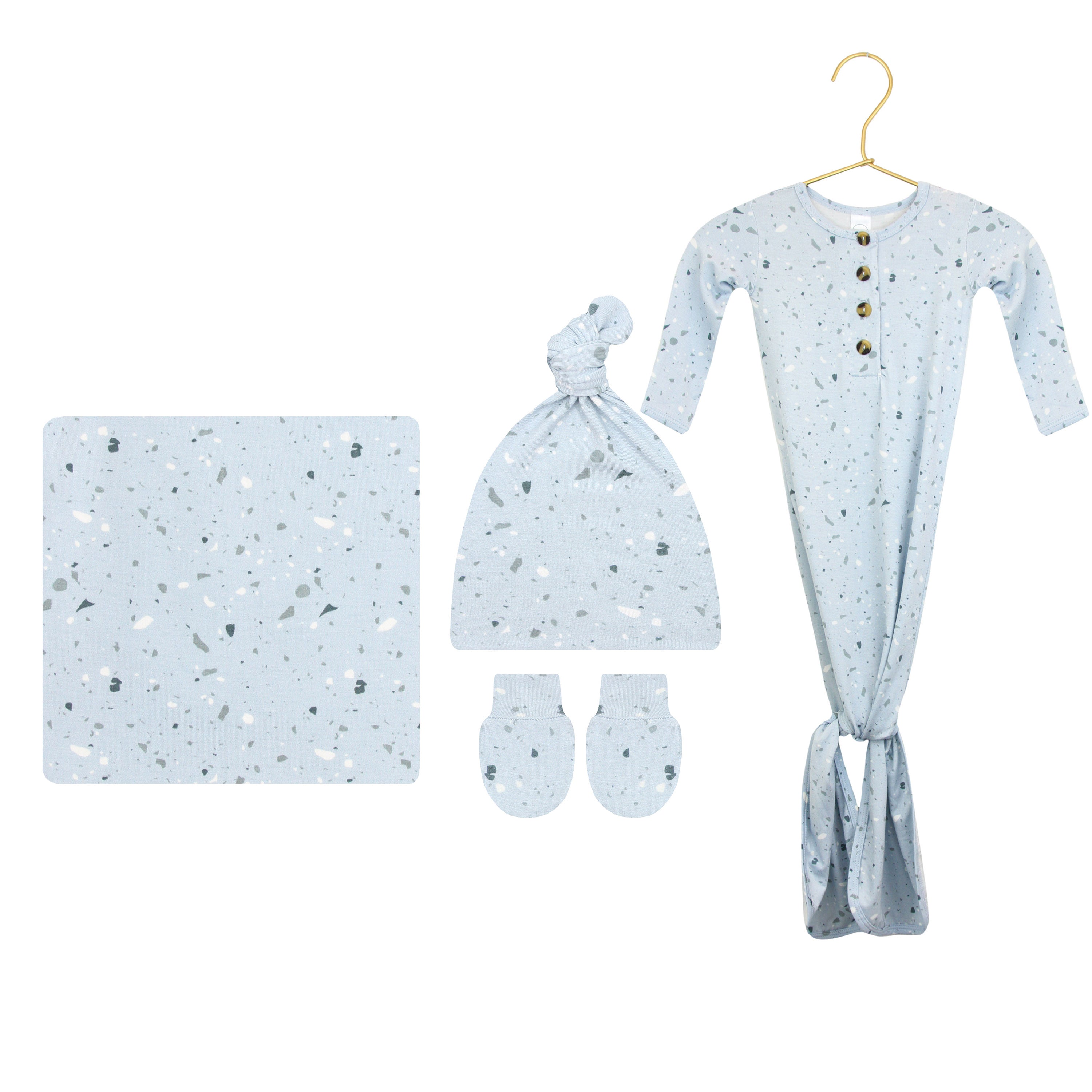 Steele Newborn Hat Bundle (Gown)