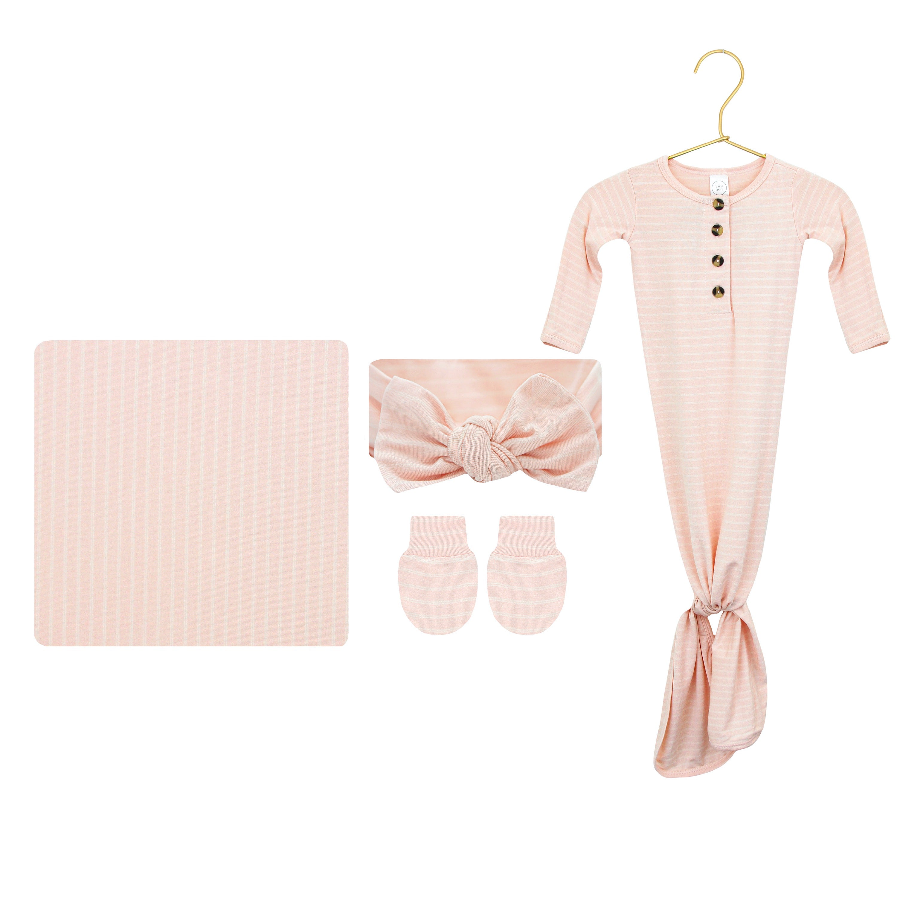 Mae Newborn Headband Bundle (Gown)