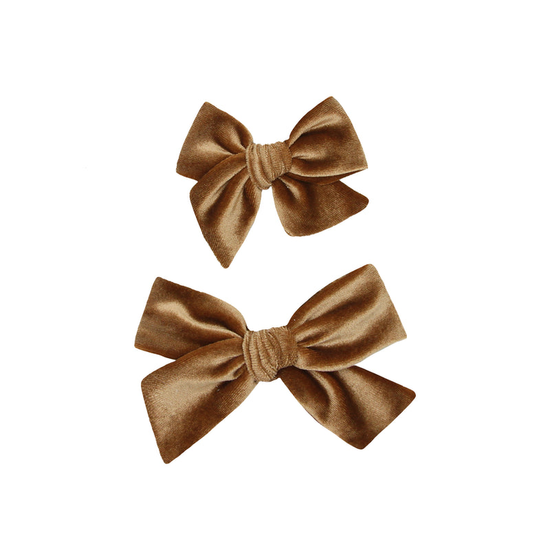 Velvet Bow 3 Pack: Rose Clips