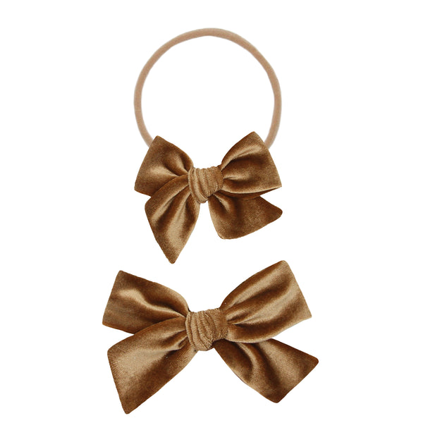 Velvet - Cinnamon Bow