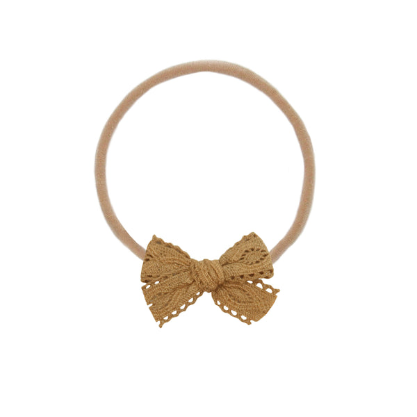 Vintage Bow - Mini Cinnamon Lace