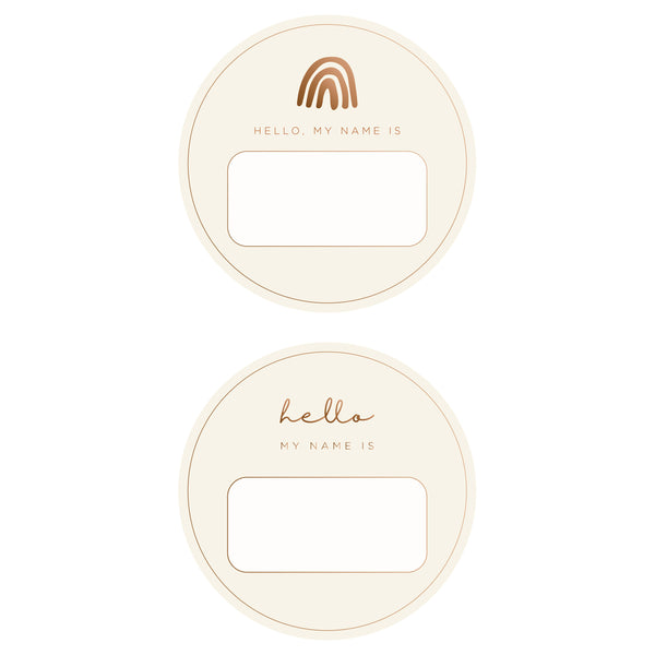 Blank Name Tags - Copper Foil (2 pack)