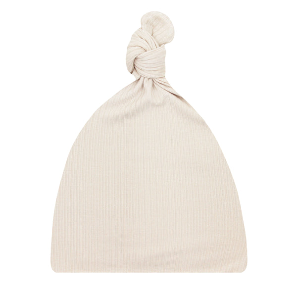 Cove Ribbed Top Knot Hat