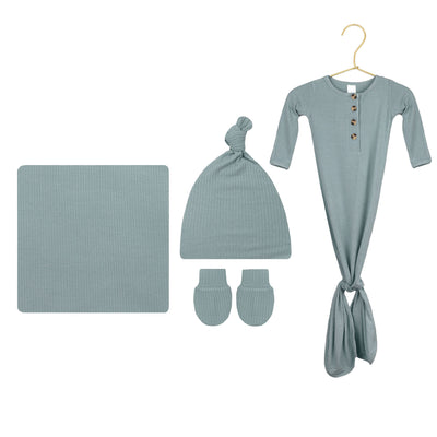 Ford Ribbed Newborn Hat Bundle (Gown)