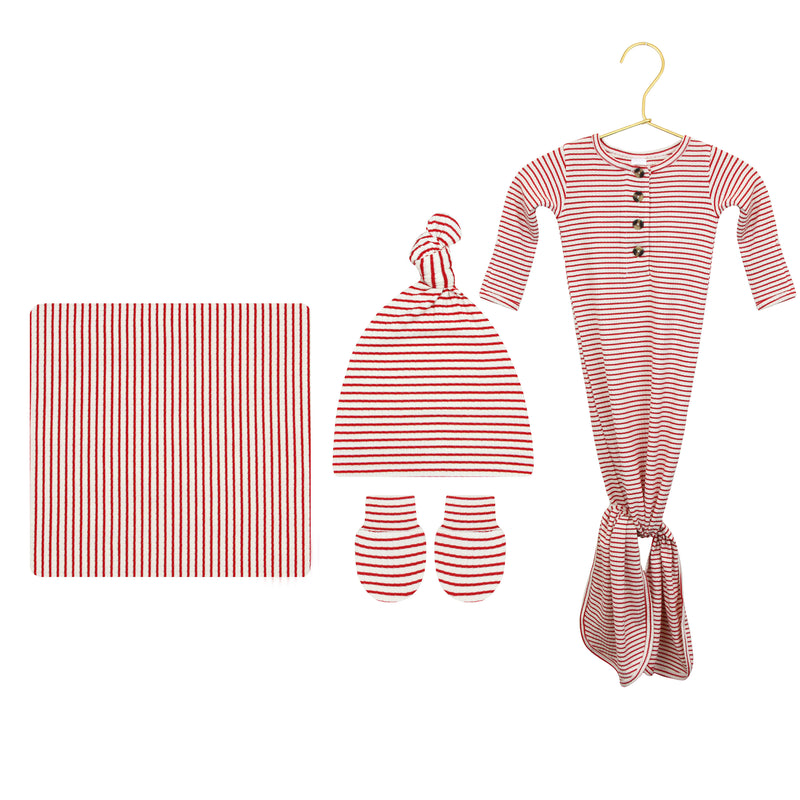 Gentry Ribbed Newborn Hat Bundle (Gown)