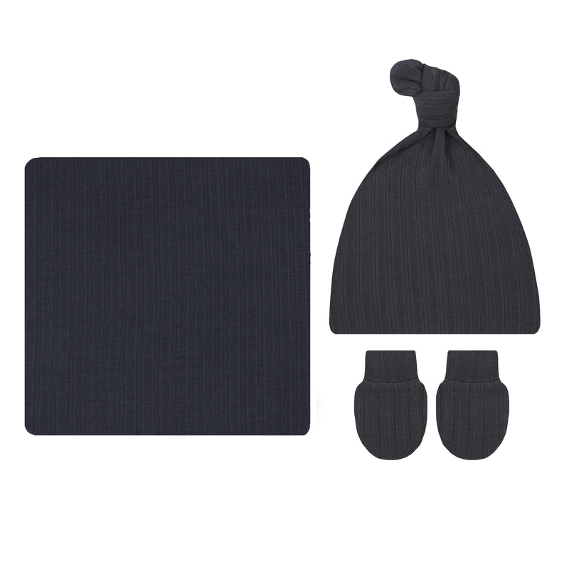 Hudson Ribbed Newborn Hat Bundle