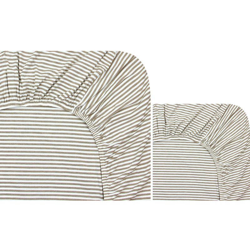 Indy Ribbed Crib Sheet + Changing Pad Cover Pack