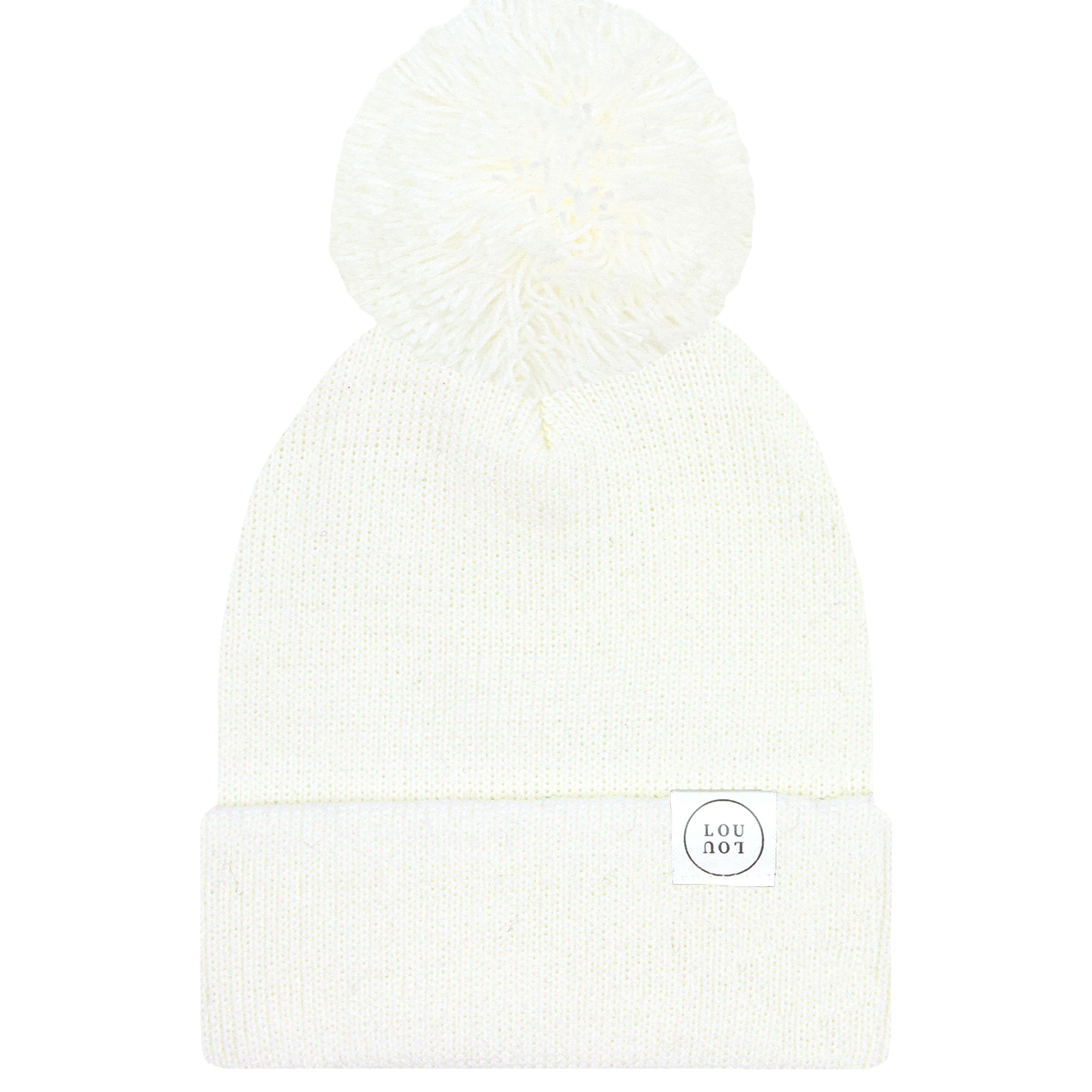 Beanie with Pom - Ivory
