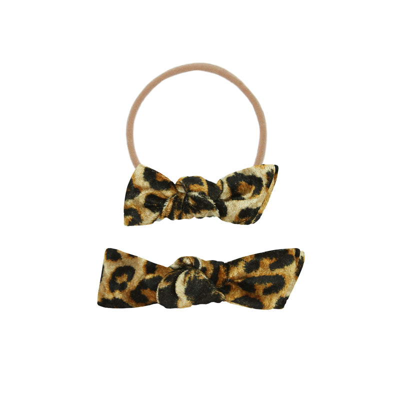Velvet - Leopard Twist Headband