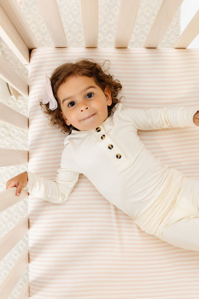 Harper Ribbed Crib Sheet