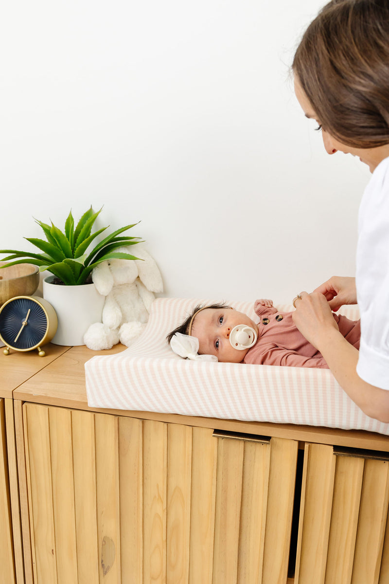 Changing Pad Cover - Harper Ribbed