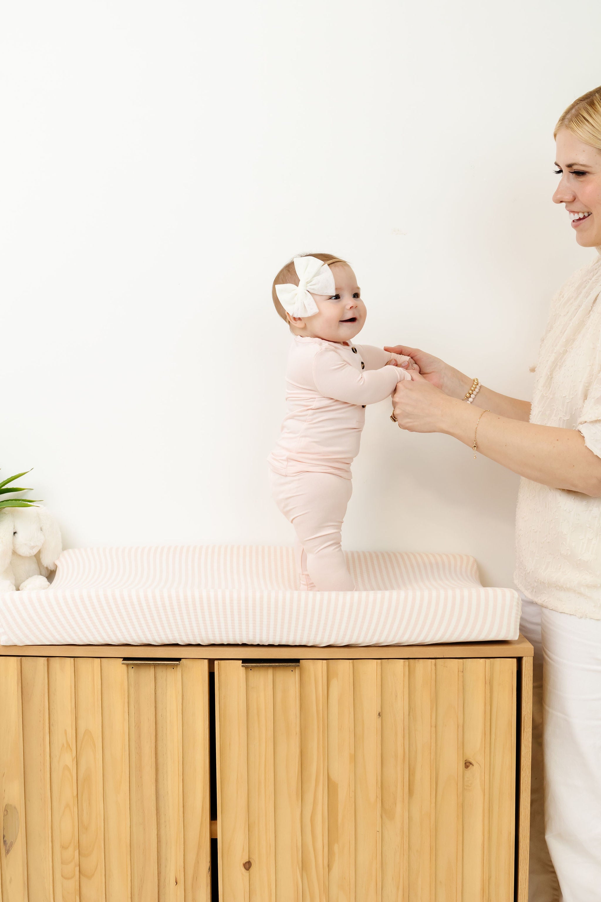 Harper Ribbed Crib Sheet + Changing Pad Cover Pack