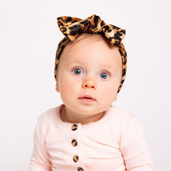 Velvet - Leopard Knot Headband