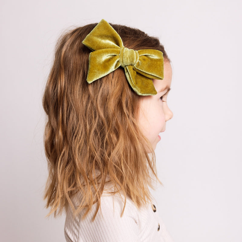 Velvet - Marigold Bow Clip