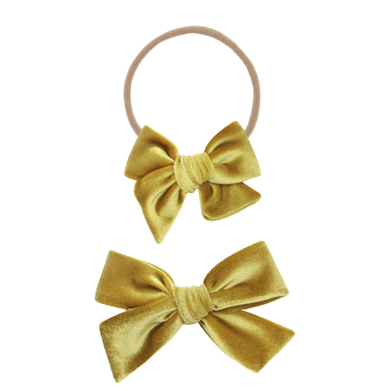 Velvet - Marigold Bow