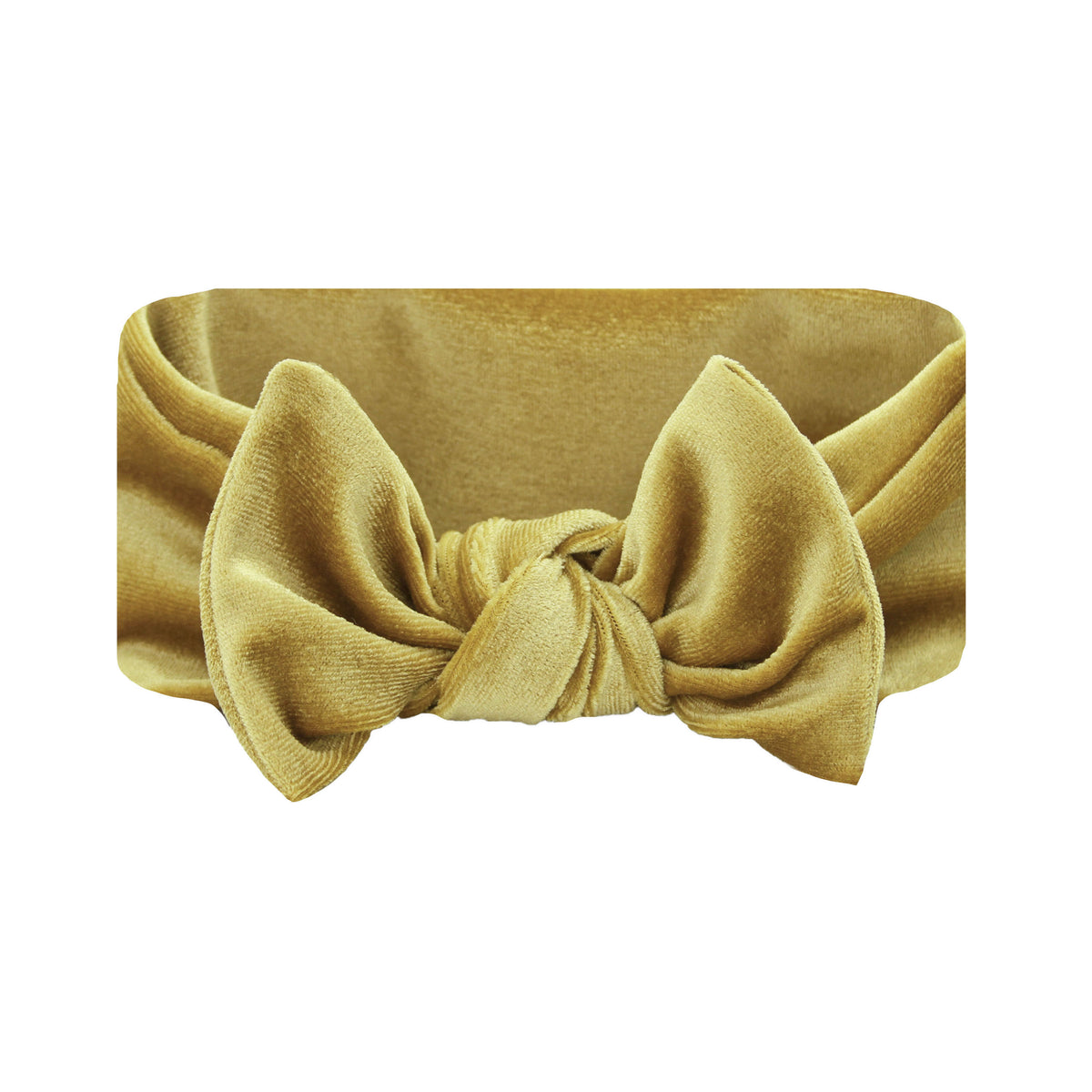 Chunky Knotted Velvet Headband for Women 2.5in Thick Velvet - Emerald Knot Headband main image 2