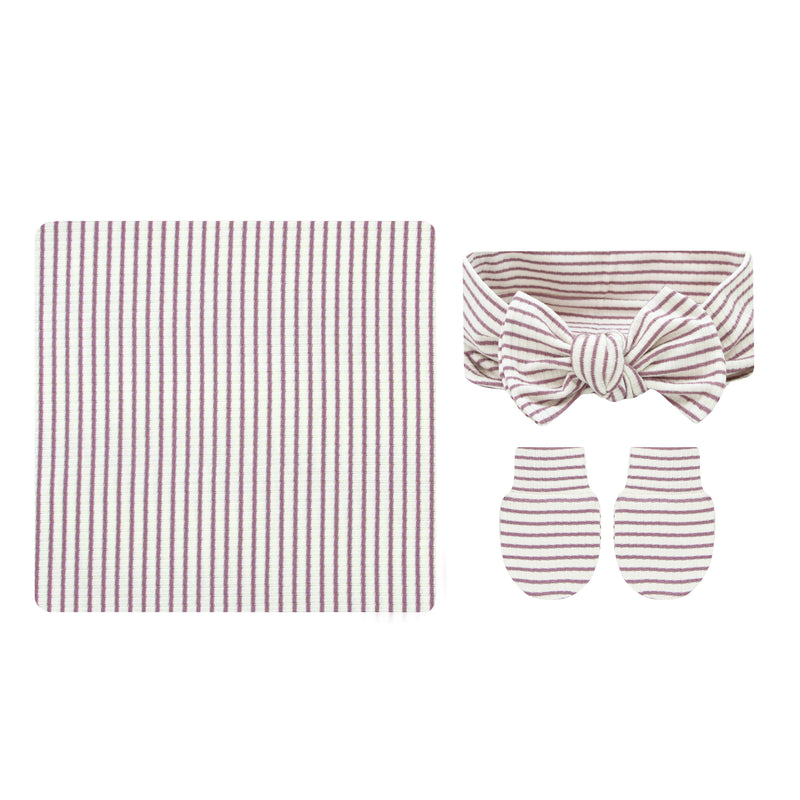 Vivian Ribbed Newborn Headband Bundle (Gown)