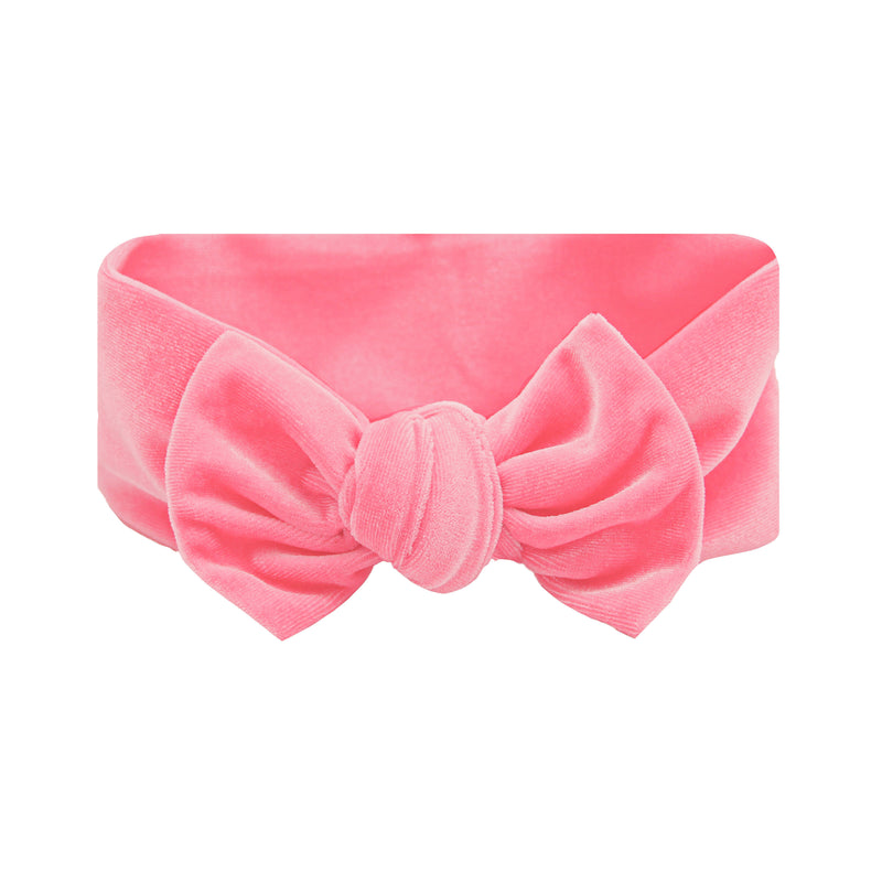 Velvet - Melon Pink Knot Headband
