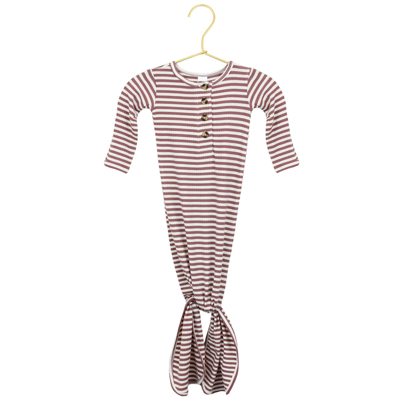Naomi Ribbed Newborn Hat Bundle (Gown)