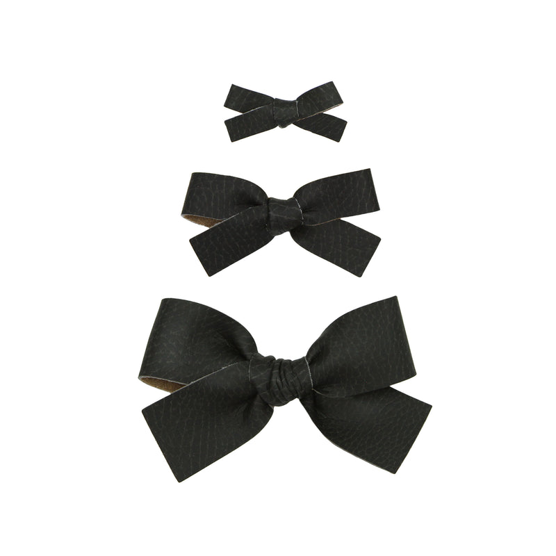 Leather 3 Pack - Cedar Bow Clips