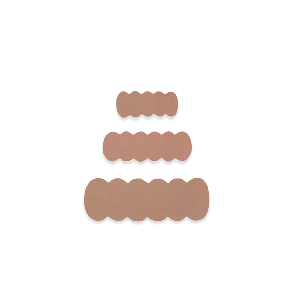 Leather - Sienna Scallop Snap Clip