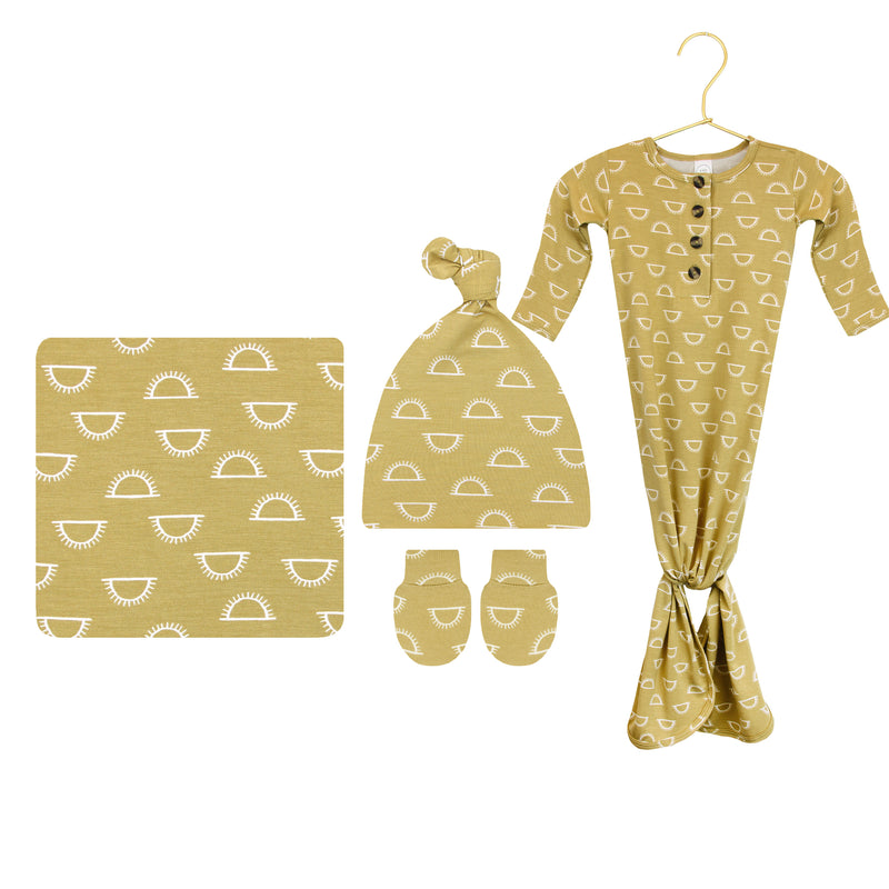 Sunny Newborn Hat Bundle (Gown)