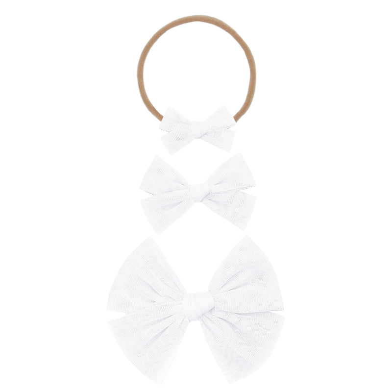 Tulle Bow 3 Pack: Iris Headbands
