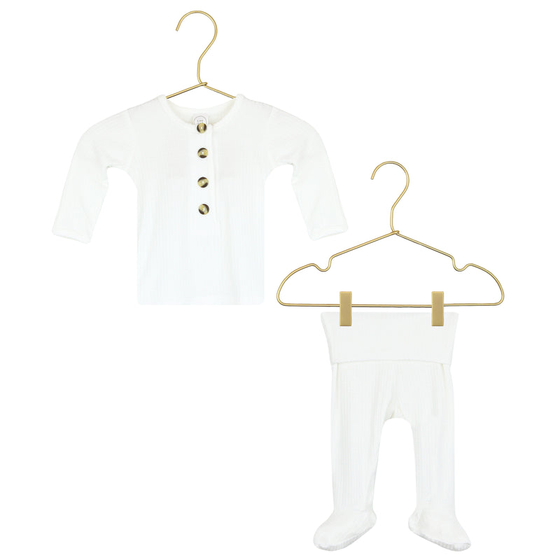 Wren Ribbed Newborn Hat Bundle (Top + Bottom)